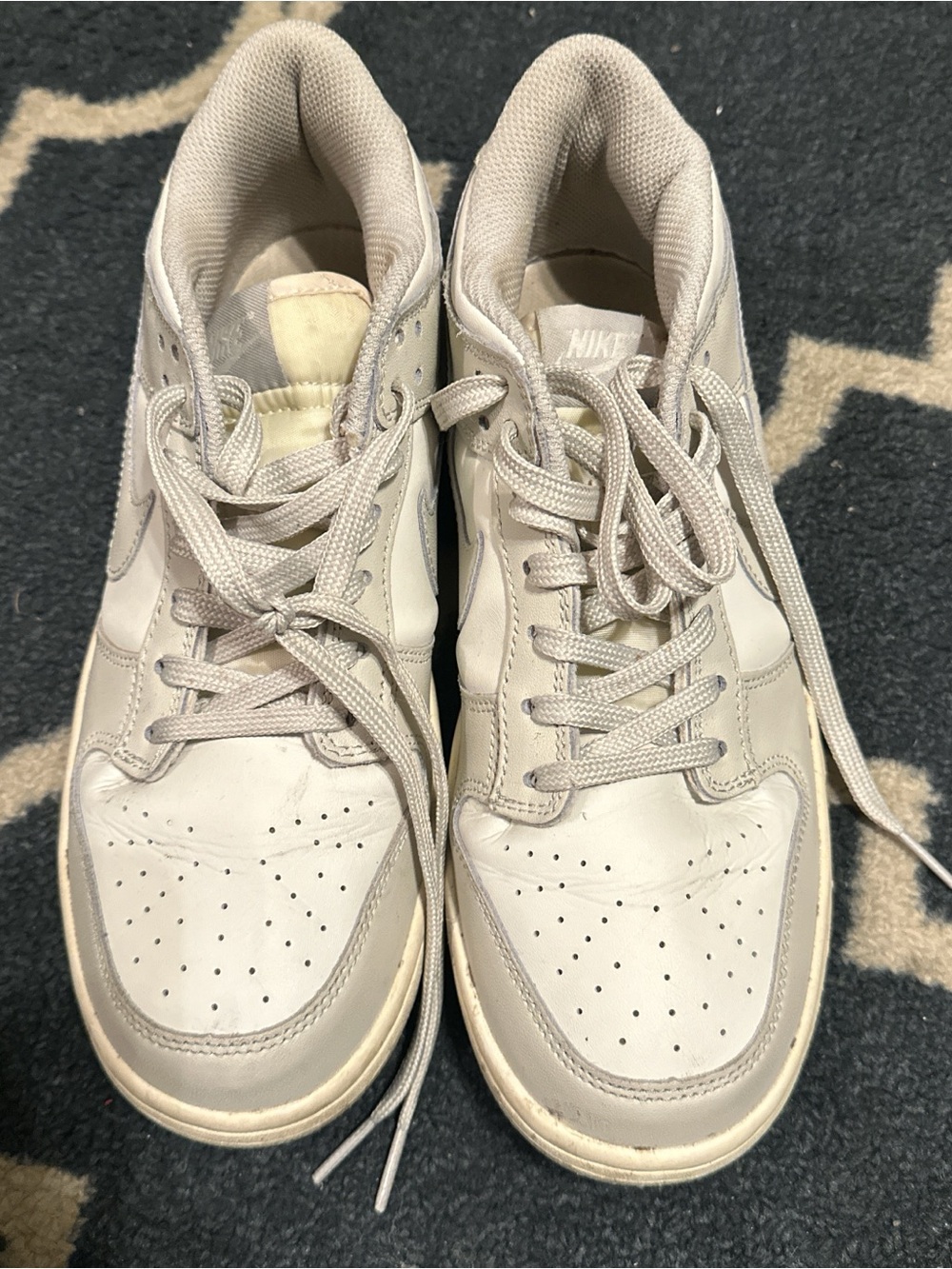 Nike Men’s Low-Top Sneakers in Light Beige/Cream